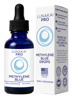 Lunakai USA Made Methylene Blue Pharmaceutical Grade – 99.99% Pure USP Grade 1% Methylene Blue Drops for Humans – Cognitive & Focus Support Supplement