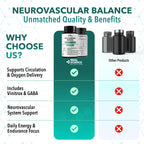 Real Science Neurovascular Balance – Natural Blood Circulation Supplements for Energy & Endurance – with Vinitrox & GABA for Nitric Oxide Circulation and Nervous System Support – Made in USA, 60 Caps