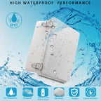 YETLEBOX Outdoor Waterproof Electrical Box Junction Box Weatherproof IP67 ABS Plastic Enclosure Switch Router Project Box Electronics DIY Enclosure With Mounting Plate Wall Bracket Grey 8.6"x6.6"x4.3"