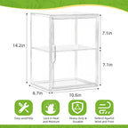 PEEKUP Mini Greenhouse Indoor with Magnetic Door, L-2tier-1pcs