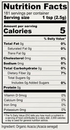 Anthony's Organic Acacia Senegal Powder, 1 lb, Batch Tested Gluten Free, Non GMO, Soluble Fiber, Prebiotic