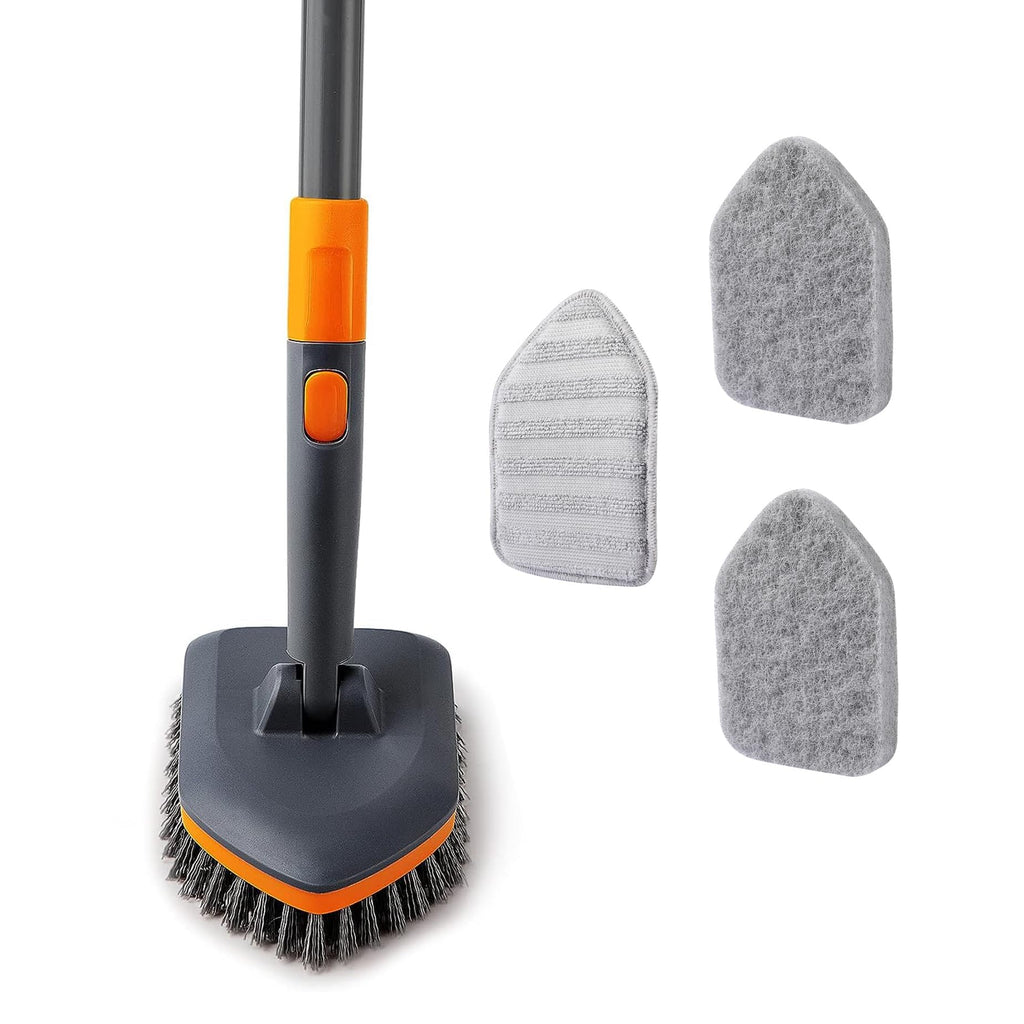 CLEANHOME Tile Tub Scrubber Brush for Cleaning Toilet Wall,Bathtub,Sink