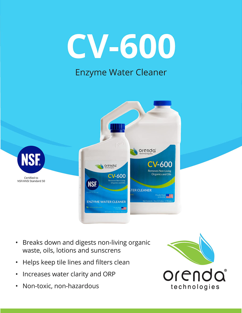 1 GAL ORENDA CV600 Enzyme ORE-50-134
