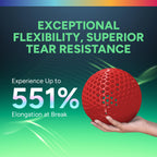 OVERTURE TPU 95A Flexible 3D Printer Filament 1.75mm, 1kg Red