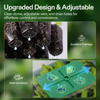 VIVOSUN 6-Pack Seed Starter Trays & 10"x20.75" Seedling Heat Mat