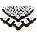 Nyuemystery 100 Pcs Mini Resin Bald Eagle Figurines, Patriotic American Eagle Statues for Garden Decor, Party Supplies, Independence Day Celebrations (Bald Eagle)