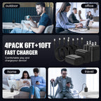 Type C Charger Fast Charging,4Pack 25W Super USB C Fast Charger Block