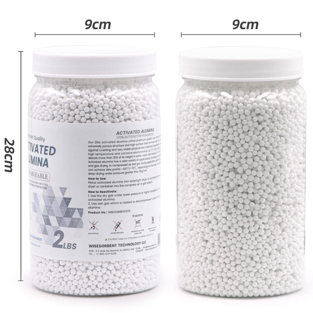 Wisesorb 12 LBS Activated Alumina, Alumina Desiccant Great for Filament Drying, Reusable Dessicant Dehumidifiers Desiccant Moisture Absorber Prevent Wet Filament