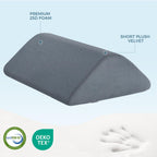 Knee Wedge Pillow for Post-Surgery Recovery-Leg Elevation Support for Sleep Position, Alleviating Lower Back & Hip Pain Enhancing Circulation in Ankles Legs Triangle Pillow with Removable Cover