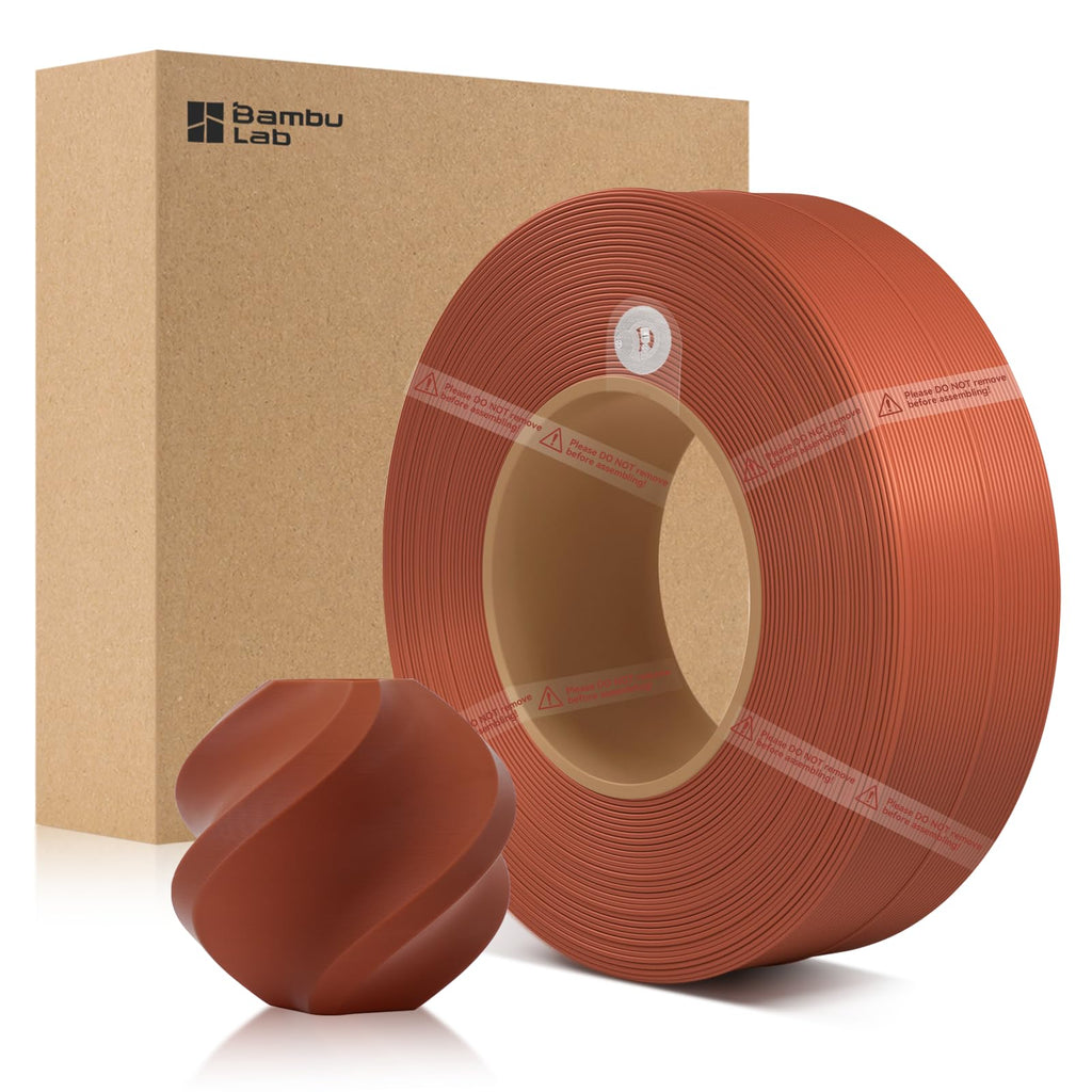 ENOMAKER Bamboo Lab PLA Basic Filament Refill Brown 10800 1.75mm, 3D Printer Filament with RFID for Bambu X1,P1,A1,H2 AMS, Easy to Print & Beginner Friendly, 3D Printing Consumables Without Spool 1kg
