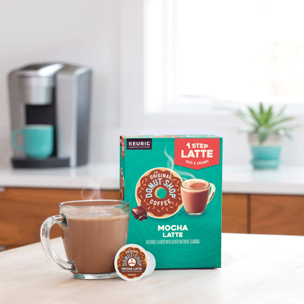 The Original Donut Shop Mocha One-Step Latte, K-Cup Pods, 20 Count