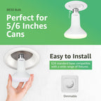 DEGNJU 12 Pack BR30 LED Recessed Light Bulb, Dimmable Indoor Flood Light Bulbs CRI80 7W Equivalent 65W 2700K Soft White 650 Lumens, 15000 Lifetime Hours E26 Base LED Can Light Bulb, Flicker-Free