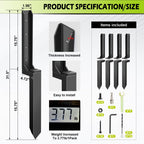 4 Pcs Fence Post Repair Kit, Heavy Duty Fence Post Anchor Ground Stakes for Repair Tilted, Broken Wood Support