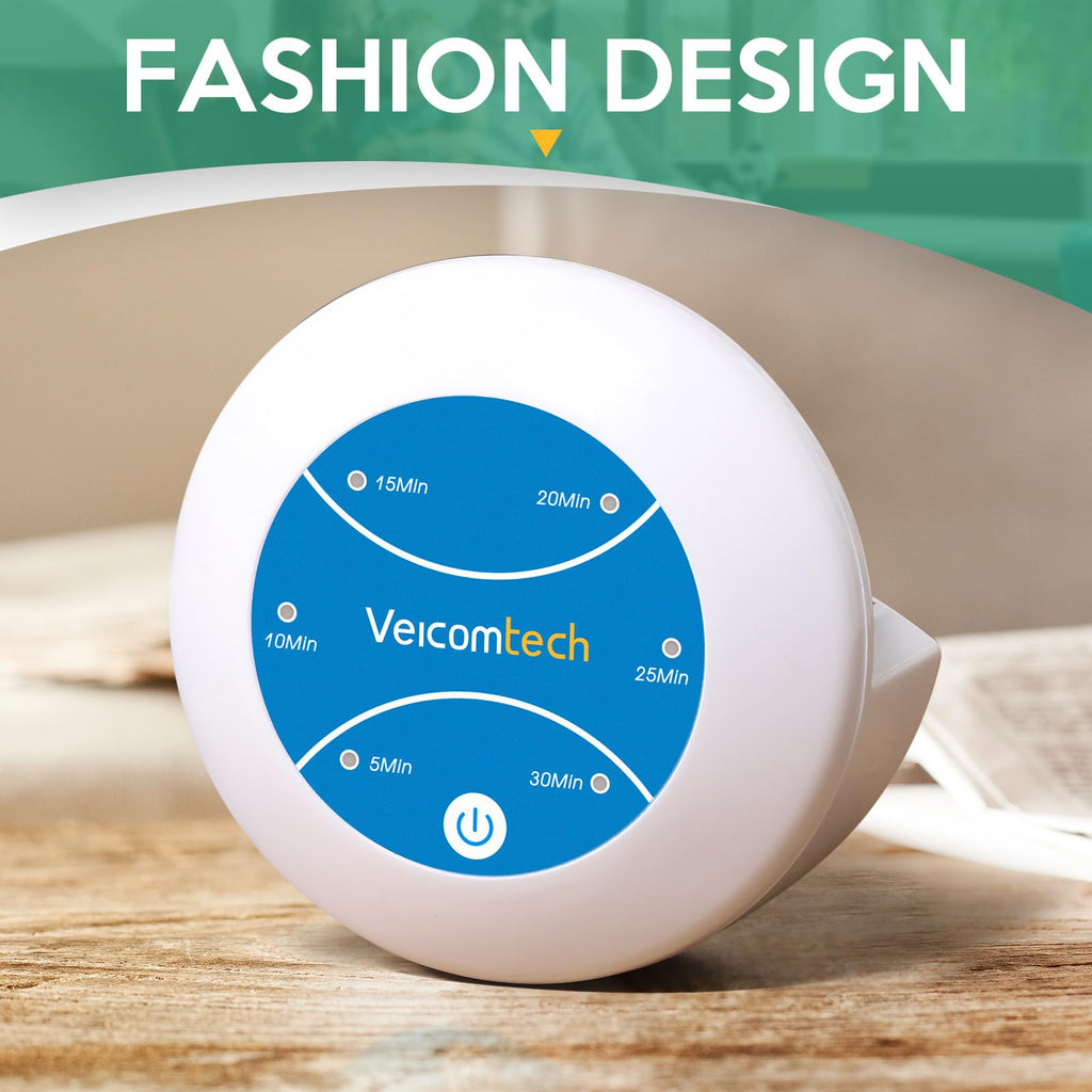 Veicomtech Portable Ionic Detox Foot Bath Machine, Ionic Detox Foot Spa Chi Cleanse with 5 Liners for Home Use Spa Club Salon Travel Holiday Gift, One touch to Start, Blue Without Tub