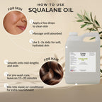 Squalane Oil Bulk- 32 oz 100% Pure & Natural Plant Derived Facial Oil - Cold Pressed and Unrefined Premium Grade Multipurpose Moisturizing Oil For Skin and Hair