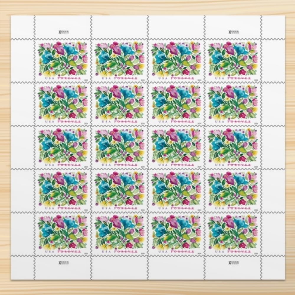 United States Postal Service Celebration Blooms (Sheet of 20) Forever Postage Stamps Scott #5849