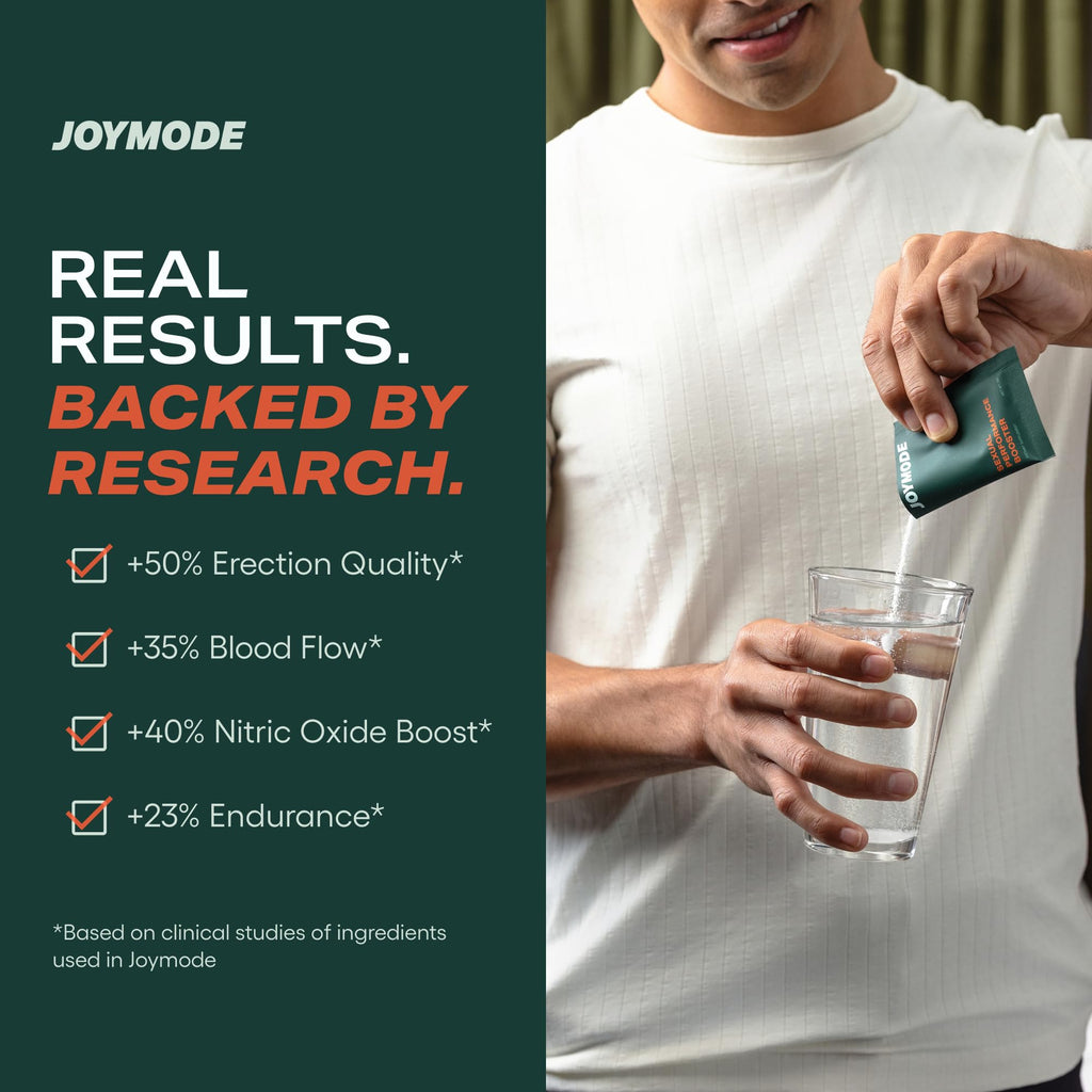 JOYMODE Performance Booster w/Arginine Nitrate, L-Citrulline, Vitamin C, and Ginseng - 10 Servings - Supports Nitric Oxide, Blood Flow, and Erection Quality