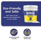 Banner Chemical Raw Borax (10 lbs) - 100% Pure, Unscented, Multi-Purpose Cleaner & Detergent Booster - Natural Household Cleaner and Stain Remover - Made in the USA