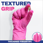 BEASTEK Medical Nitrile Exam Gloves Disposable Powder-Free 100 Orchid (M)