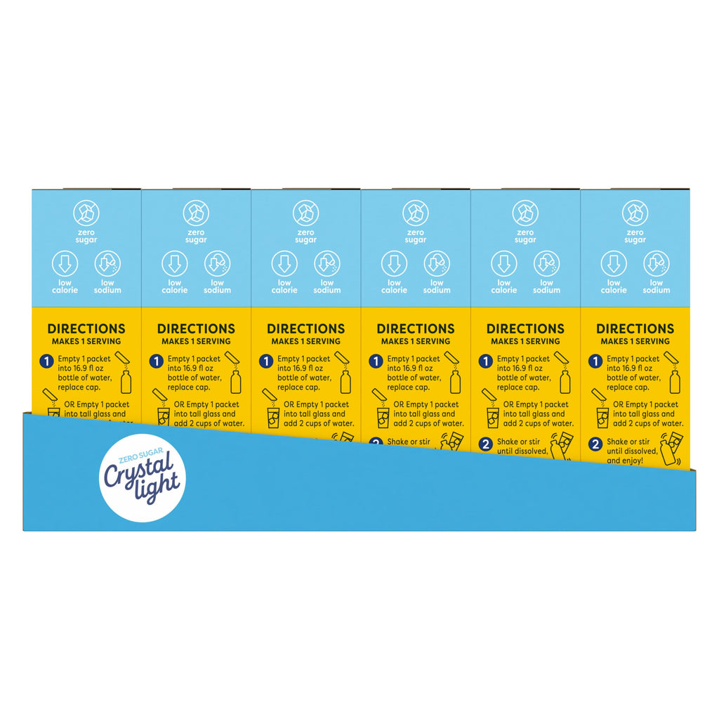 Crystal Light Drink Mix, 120 Packets Lemonade with Other, 0.14 oz each