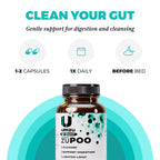 UMZU zuPOO Gut Cleanse Detox, 30 Capsules – 7-Day Natural Colon Cleanse with Cascara Sagrada & Magnesium Citrate – Vegan, Non-GMO, Gluten-Free Detox Cleanse Supplement for Healthy Bowel Support