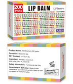 AZEN 200 Pack Lip Balm Bulk, Moisturizing Lip Balms for dry cracked lips, Mothers Day Gifts Easter Basket Stuffers - 12 Flavors
