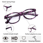 EYEGUARD Reading Glasses 4 Pack Quality Fashion Colorful Readers for Women +4.50
