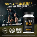 Alpha Rock - Alpha Rock Pills Support Natural Maximum Strength, Daily AlphaRock Capsules All Natural Advanced Formula Premium Vitamins for Overall Health & Wellness, 60 Capsules for 1 Month
