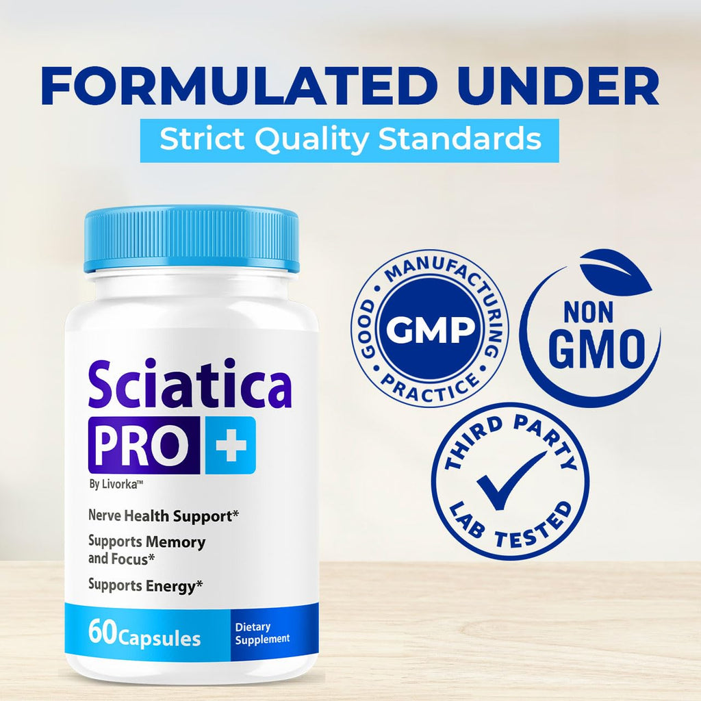 (3 Pack) Sciatica Pro Plus Capsules - Sciatica Pro+ Capsule Support Advanced Formula, SciaticaPro Plus Pills All Natural Vitamin Premium for Welness & Overall Health, 180 Capsules for 3 Months