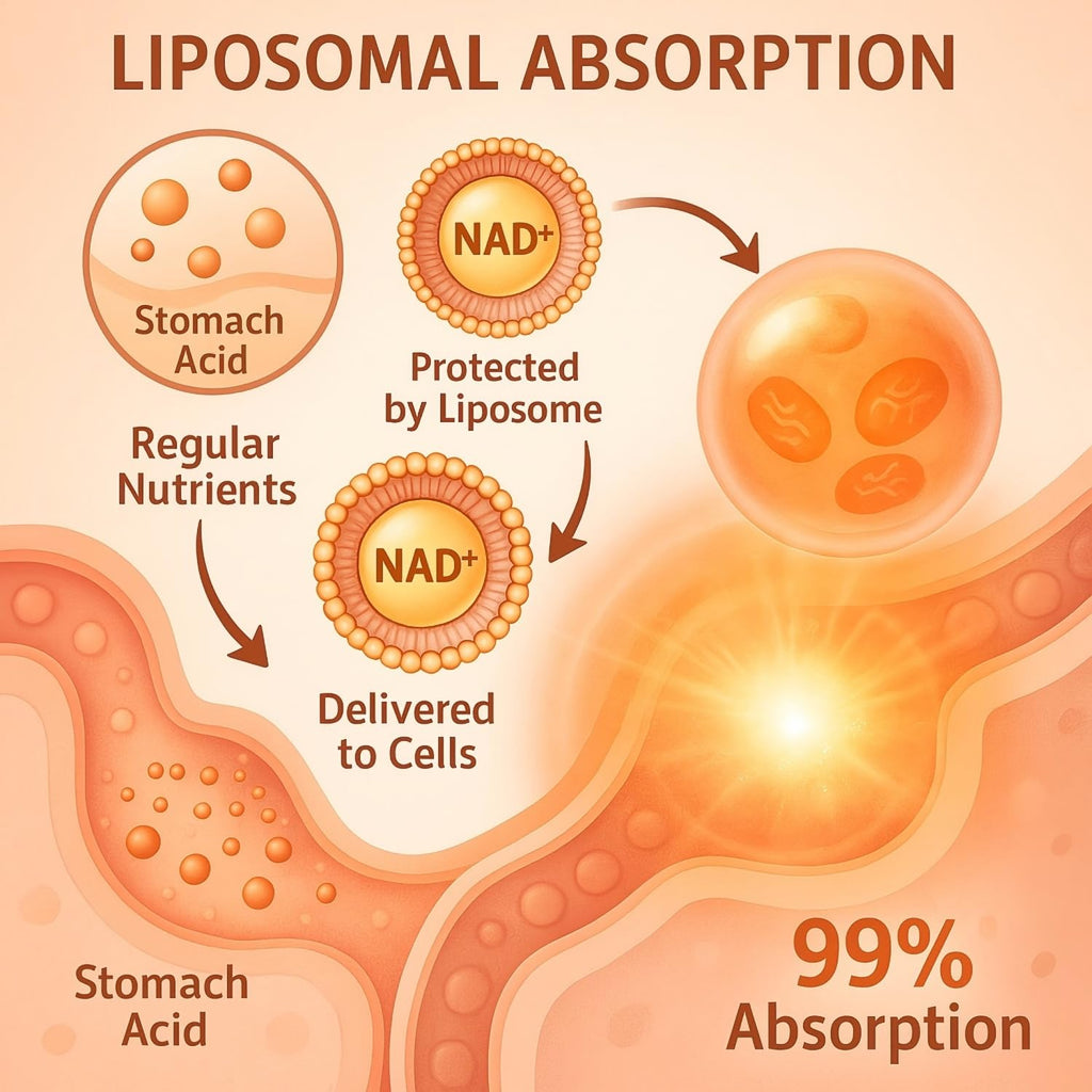 LIGUSTERI 1500 MG Liposomal NAD+, 98%+ Absorption, NAD+ Supplement for Women & Men with TMG, for Aging Defense, Cellular Energy, Heart & Brain Function, Longevity, 60 Softgels