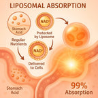 LIGUSTERI 1500 MG Liposomal NAD+, 98%+ Absorption, NAD+ Supplement for Women & Men with TMG, for Aging Defense, Cellular Energy, Heart & Brain Function, Longevity, 60 Softgels