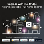 PHILIPS Hue Smart Dimmer Switch Remote, White, 1 Pack, Turns Hue Lights On, Off, Dims or Brightens, Smart Home Control, Requires Bridge, Easy, No-Wire Installation
