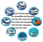 AXV417WHP Pool Cleaner Pod Swing Kit and AXV621DAT A-Frame/Turbine Kit, Fit for Hayward, Navigator, Arneson, Pool Vac Plus, Pool Vac Ultra Pool Cleaner