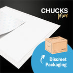 Chucks® MAX Hospital Bed Pads Disposable Adult 36 x 36 Breathable Incontinence Pads - XXX-Large Pee Pads for Adults - Heavy Duty 10X Absorbency Underpads - 400 Lbs. Patient Repositioning [20 Count]