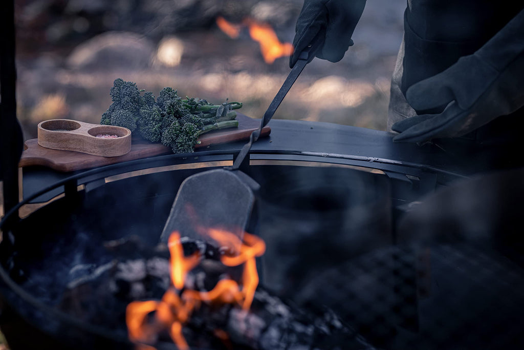 Barebones Cowboy Grill Coal Shovel - Durable Stainless Steel Ash Shovel with Walnut Handle for Fire Pit