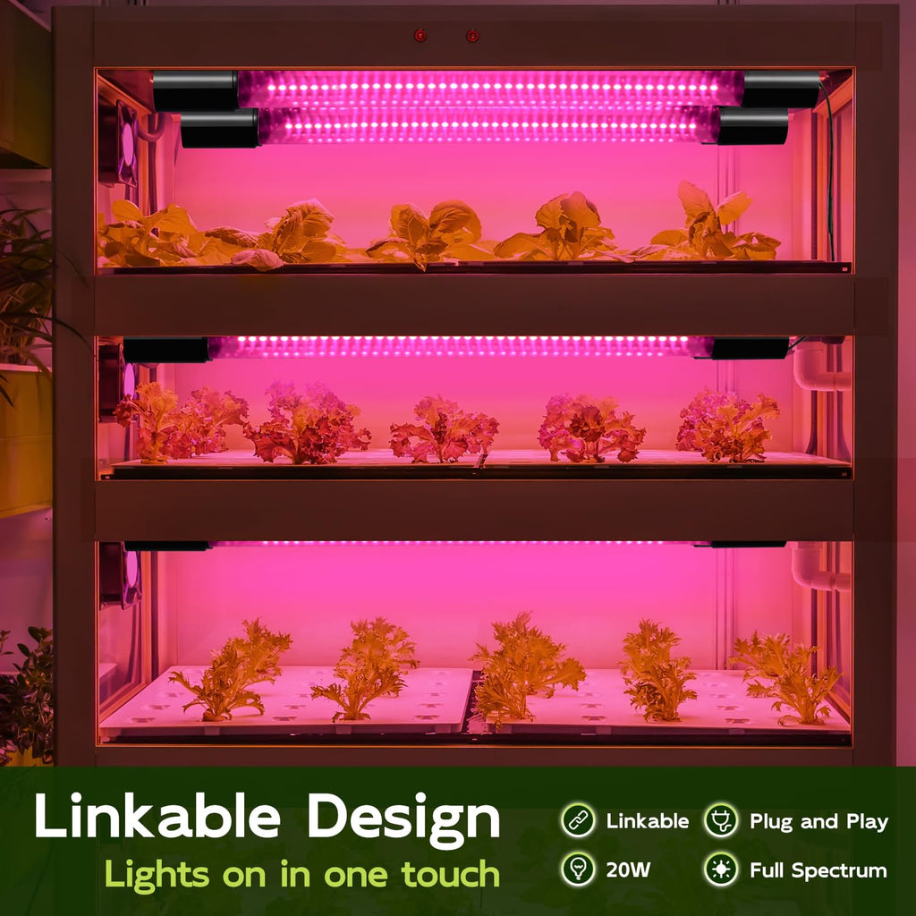 Hlite 16inch LED Grow Lights - Linkable Grow Lights for Indoor Plants