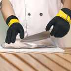 Schwer ANSI A9 Cut Resistant Glove, Food Grade Stainless Steel wire Mesh Metal Gloves, Knife Cutting Gloves for kitchen Mandoline Slicing Butcher Meat Cutting Oyster Shucking Fish Fillet（L, 1 PCS）