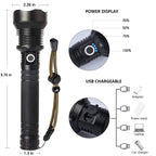 Lylting Rechargeable LED Flashlights High Lumens, 99,000 Lumens Super Bright Flashlight with 5 Modes & Waterproof, Powerful Handheld Flashlight for Camping Emergencies