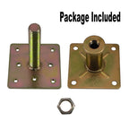 ASTAMOTOR Adjustable 4 1/3" - 7" House Floor Jacks Mini Screw Post Pole for Leveling, Galvanized, 4 Pack, AM502-2