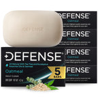 Defense Soap 5pk All Natural Oatmeal Bar Soap for Men | Made by Wrestlers with Tea Tree Oil & Eucalyptus Oil to Promote Healthy Skin