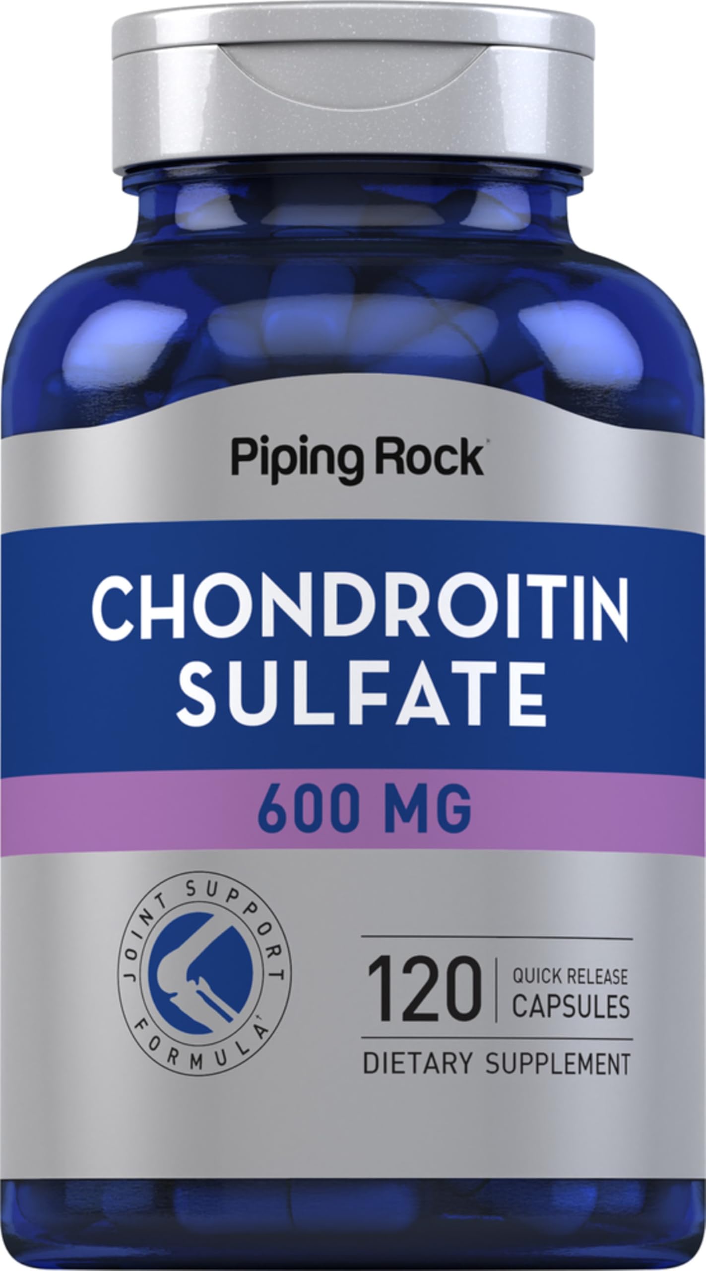 Piping Rock Chondroitin Sulfate Supplement | 600mg | 120 Capsules