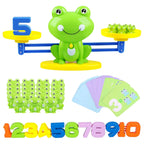 lonfypeng Frog Balance Counting Toys, Cool Math Learning Games for Boys and Girls, Educational Number Preschool Toy, Fun Children's Gift STEM Math Games for Kids Age 3+ (63 PCS)