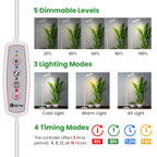Wiaxulay Grow Lights for Indoor Plants,Full Spectrum Plant Light 68in Stand