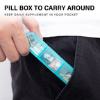 Daviky Pill Organizer 3 Times a Day, Weekly Pill Box 7 Day, Daily Medicine Organizer Case to Hold Vitamins and Medication