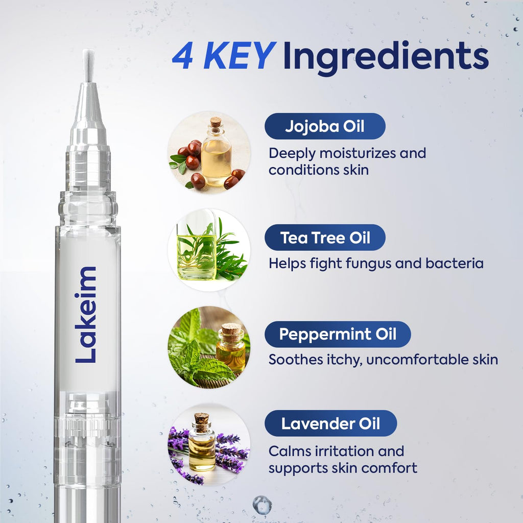 Toenail Fungus Treatment Extra Strength: 25% Undecylenic Acid & Tea Tree Oil - Repairs Yellow Thick Brittle Toe and Fingernails - 3 Pens with 5 Nail Files