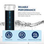 MARRIOTTO Water Filter Compatible with XWFE (Built-in CHIP), Replacement for GE XWFE, XWF Refrigerator Water Filter Pack of 3