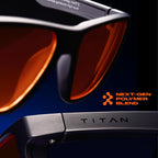 Titan Gaming Glasses, Blue Light Blocking, Night Driving Glasses for Men, Computer Protection Christmas Gift for Gamers