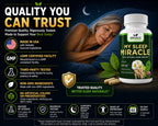 GREEN VALLEY NATURALS My Sleep Miracle Vegan Sleep Support Supplement | Melatonin-Free Formula | Ashwagandha, Chamomile & L-Theanine | Promotes Calm, Relaxation & Restful Sleep | 60 Capsules
