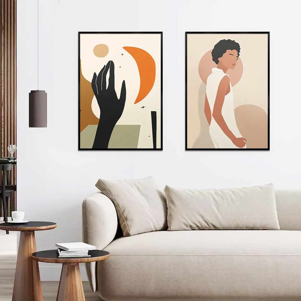 upsimples 20x28 Poster Frame, Easy Slide-In Assembly, Black, 3 Pack