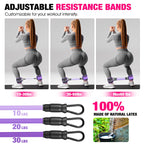 HOXWC Ankle Resistance Bands, Ankle Bands with Cuffs for Working Out, Exercise Bands for Butt Lift, Training Workout for Kickbacks Hip Gluteus Training Exercises, Glutes Workout Equipment for Women